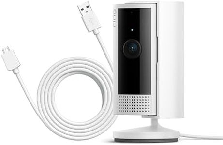 Ring Innenkamera (Indoor Camera 2. Gen.) + 3-m-USB-A- auf Micro-USB-Netzkabel | Überwachungskamera für den Innenbereich mit 1080p-HD-Video, Privatsphäre-Sichtschutz, WLAN, ideal für Haustiere