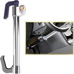 Tevlaphee Universal Steering Wheel Brake Lock Anti-Theft Retractable Double Hook Car Clutch Pedal Lock for Car Truck SUV Van Security with 3 Keys
