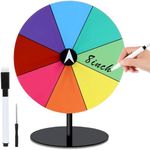 Airpark Spinning Prize Wheel for Fortune 8 Inch Dry Erase Tabletop All-Metal Roulette Wheel for Personal Use, Parties and Carnival Games