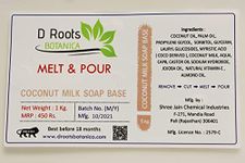 D Roots botanica Coconut Soap base 1 kilograms, pack of 1