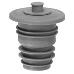 uxcell Drain Pipe Seal Ring with Plug, Silicone Ring Washing Machine Sealing Plug, Anti-Odor Floor Drain Plug Sewer Pipe Seal Ring Sealing Cover for 35-40mm PVC Drainage Pipes, Grey