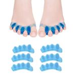 Gel Toe Separator, 6 PCS Bunion Corrector,Toe Straightener, Toe Spacers, New Material, Hammer Toe Straightener for Relaxing Toes, Bunion Relief, Hammer Toe, Hallux Valgus Great for Women and Men