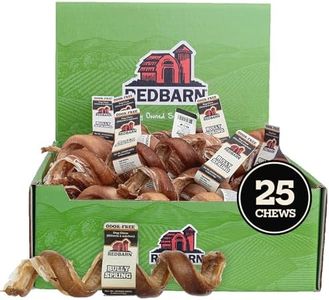 Redbarn Pet Products Naturals 200005 Odor Free Bully Springs Pet Chew Treat 25 Case, One Size