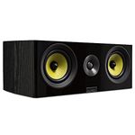 Fluance Signature HiFi 2-Way Center Channel Speaker for Enhanced Dialogue and Vocals in Home Theater Surround Sound Systems - Black Ash (HFC)