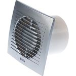 LIRAST Diameter 100 mm Silver Bathroom Fan - Fan for Efficient Ventilation in the Bathroom Kitchen Toilet