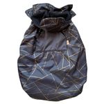 BundleBean - Babywearing All-Weather Waterproof Sling and Baby Carrier Cover (Gold Geometric) - Rain Cover with Fleece Lining, Universal Fit, Fits Front & Back Carriers, Protection from Rain & Wind