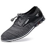 COSIDRAM Mens Casual Leather Shoes Business Slip-on Shoes Comfort Fashion Office Shoes for Male PJBK 9.5