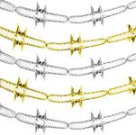BELLE VOUS 6 Pack Christmas Ceiling Garlands - 3.4m/ 11.14 ft Christmas Decorations - Christmas Foil Garlands for Xmas Party Wall, Door and Window Hanging Decorations (Design 2)