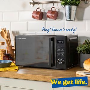 Russell Hobbs 23L Microwave – Black Countertop Oven