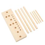 Bow Maker Gift Bow Maker for Ribbon Wooden Multi Size Adjustable with Wooden Board Sticks for Making Bows DIY Crafts Party Decorations Bow Maker Tool for Ribbon Ribbons