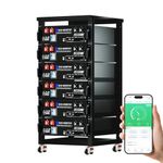 ECO-WORTHY 48V 600Ah LiFePO4 Battery,30.72kWh Server Rack Battery (Version 4) with Bluetooth,6 Pack Solar Battery Kit Off-Grid Energy (Purchase and Get Free Rack)