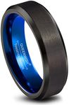 Tungsten Wedding Band Ring 6mm Men 