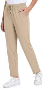 IESOCO Petite Pants for Women 24"/26" Stretch Ankle Pants for Golf Travel
