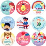 Camp Galaxy Bible Verse Stickers for Kids and Adults (1,000 Count) - Christian Motivational Stickers for Bible Journaling, Faith Planners, Sunday School Classes, Religious Celebrations | 1.5 Inch