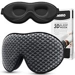 INNELO Sleep Mask, 2023 Soft Comfortable Light Blocking Eye Mask for Sleeping for Men Women, 3D Contoured Breathable Sleeping Mask No Pressure for Sleeping Travel Nap Insomnia