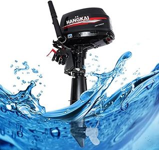 2-Stroke 6HP Outboard Motor, Water-Cooled Gasoline Short Shaft Boat Motor for Fishing Kayak, Dinghies, Inflatable Boats, for Aquaculture and Outdoor Adventures