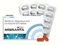 Migranta - Migraine Supplements | Headache Relief Products | Reduces Light Sound & Odor Sensitivity | Coenzyme Q10, Magnesium and Riboflavin (Vitamin B2) - 30 tablets Leewell Pharma
