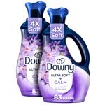 Downy Infusions Laundry Fabric Softener Liquid, Calm, Lavender & Vanilla Bean, Two 1.66L bottles, 166 Total Loads