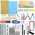 WMYCONGCONG 62 PCS Gundam Model Tools Kit Modeler Basic Tools Hobby Building Tools Kit for Buildings Cars Airplanes Model Assemble Building Repairing and Fixing