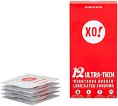 XO! Ultra-Thin Righteous Rubber Condoms, PETA-certified Vegan, Fairly-Traded Natural Latex, Well-Lubricated, Cruelty Free, Parabens & Glycerin Free, 12-Count