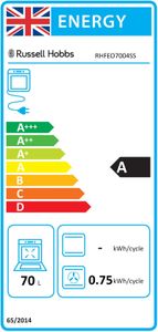 Russell Hobbs 70L Electric Fan Oven – Large Capacity, Stainless Steel