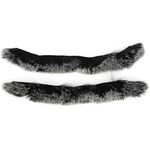 Keenso Bowstring Damping, 1Pair Rabbit Fur Bowstring Damping Soft Silencer Traditional Bow Archery Accessories