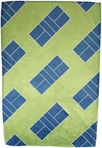 Pickleball Towel – Oversized 24x16 inch Double-Sided Microfiber Fleece – Quick-Dry Court Towel for Pickleball Players – Pickleball Gifts for Men & Women, Birthday, Christmas, Tournament Prizes