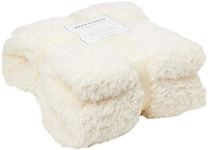Brentfords Teddy Fleece Throw, Crea