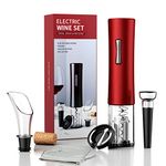 UNICHERRY Electric Wine Bottle Opener with Foil Cutter, Vacuum Stoppers, and Pourer - A Must-Have for Men and Women, Effortlessly Open Your Wine - Perfect for Home, Bar, Party, and Gifting