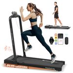 Mobvoi Home Treadmill Plus 3 in 1 Folding Treadmill Walking Pad 2.5HP Compact Under Desk Running Walking Machine for Home Office Remote Control LED Display 120kg 12KMH (Treadmill Incline)