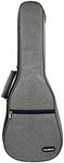 CLOUDMUSIC Ukulele Case Gig Bag Padded Backpack For Concert 23" Inch(Concert, Grey)