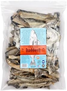 Polkadog Crunchy Haddock Skins Dog Treats – Single-Ingredient, Omega-3 Rich, All-Natural Pet Snack – Locally-Caught, Sustainable Seafood – High Protein, Made in USA – 1 lb