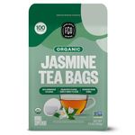 FGO Organic Jasmine Green Tea, Eco-Conscious Tea Bags, 100 Count, Packaging May Vary (Pack of 1)