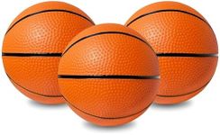 Botabee 5-Inch Mini Basketball Balls Set of 3 - Ideally Sized for Boys, Toddlers, and Mini Hoop Enthusiasts - Versatile for Indoor or Outdoor Play - Exciting Toy for Endless Games - Orange and Black