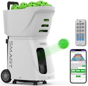 PP-SMART Advanced Pickleball Machine: App-Controlled, 20 Landing Points, 12 Serve Modes - Portable Pickleball Launcher with 4-6 Hour Battery, Random & Variable Speed for Pro-Level Training (White)