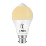 IFITech IFIMSL-12W Motion Sensor LED Bulb | Smart Utility Light with Auto On/Off | Energy-Saving for Home & Office – Warm White (Pack of 1)