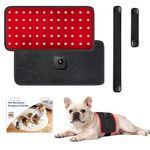 Pets Upgraded Red Light Therapy Belt with Recovery Tracker Booklet,LED Infrared Therapy for Dogs&Cats,4 Modes&4 Adjustable Timer,60 LEDs,660nm&850nm,LED Screen Pet Muscle Recovery for Joint Relief