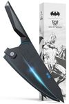 DALSTRONG Chef Knife - 8 inch - BATMAN™ Shadow Black Edition - High Carbon 7Cr17MoV Steel - Black Titanium Kitchen Knife - Collection Item - G10 Handle - Chef's Knife Cooking - Sheath