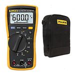 FLUKE 115 True RMS Digital Multimeter w/ C115 Carry Case & Test Leads