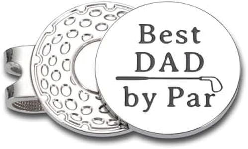 Golf Ball Marker Hat Clip for Men Fathers Day Dad Gifts from Wife Dad Birthday Gifts from Daughter Son New Dad Gifts for Men First Time Dad Stepdad Grandpa Valentine Christmas Stocking Stuffer