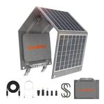 Foldable Solar Panel, LUMOPAL 40W Portable Solar Panel with USB-C PD 40W,5V USB-A QC3.0,DC18-20V Ports, Folding Solar Charger for Camping Traveling Backpacking Compatible with Phone iPad Power Station
