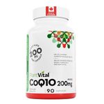PlantVital Coenzyme Q10 - Made in Canada - 400mg (2 capsule per day) - CoQ10 Supplement - Support Cardiovascular Health - High-Potency - Helps Reduce Migraine Frequency - 45 Days Supply - 90 Capsules