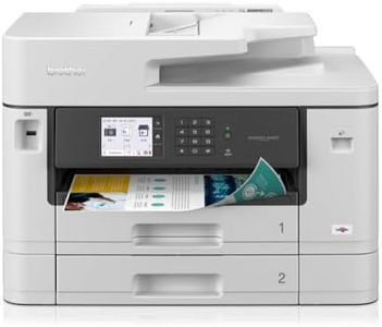 Brother MFC-J5740DW 4-in-1 Farbtintenstrahl-Multifunktionsgerät (2 x 250 Blatt Papierkassette, Drucken, scannen, kopieren, faxen), Weiß, Mittel