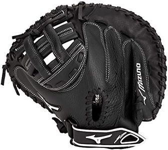 Mizuno Prospect Gxs102 Fastpitch Softball Catcher's Mitts, Size 32.5, Black (Left hand throw ), Mizuno Prospect Fastpitch Fastpitch Catcher's Mitts, Black