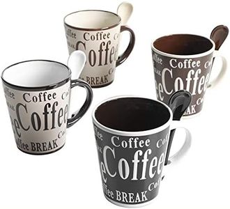 Mr Coffee 8 Piece Bareggio Mug and Spoon Set, NA