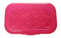 Sterilite Pink Transparent Pencil Case Box