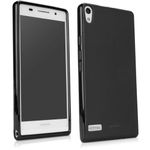 BoxWave Case Compatible with Huawei Ascend P6 - Blackout Case, Durable, Slim Fit, Black TPU Cover for Huawei Ascend P6