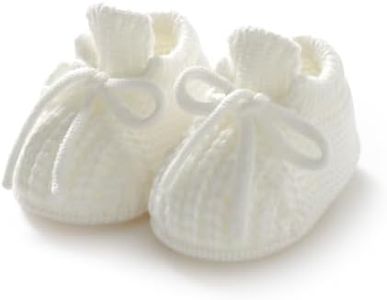 DovFanny Baby Booties Newborn Baby First Shoes Cozy Warm Knit Soft Booties for Toddler Infant Boy Girl