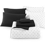 Queen Comforter Set - Bed in a Bag Queen 7 Pieces, Washed Bedding Sets with Comforters, Sheets, Pillowcases & Shams - Polka Dot