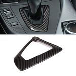 GDR Carbon Fiber Control Gear Box Shift Knob Panel Frame Cover Sticker Interior Trim Replacement for BMW F20 F21 F22 F23 F30 F34 F35 F32 F33 F36 1 2 3 4 Series 14-18 Accessories